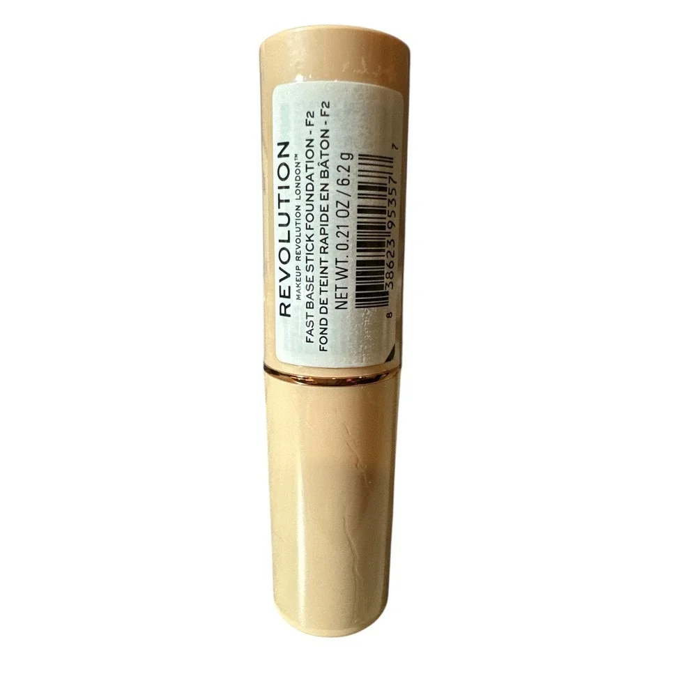 Makeup Revolution London Fast Base Stick Foundation F2 Full Coverage‎ SEALED NEW